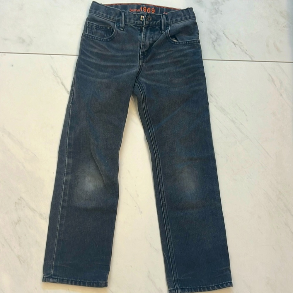 GAP KIDS 1969 boys size 8 black/faded jeans